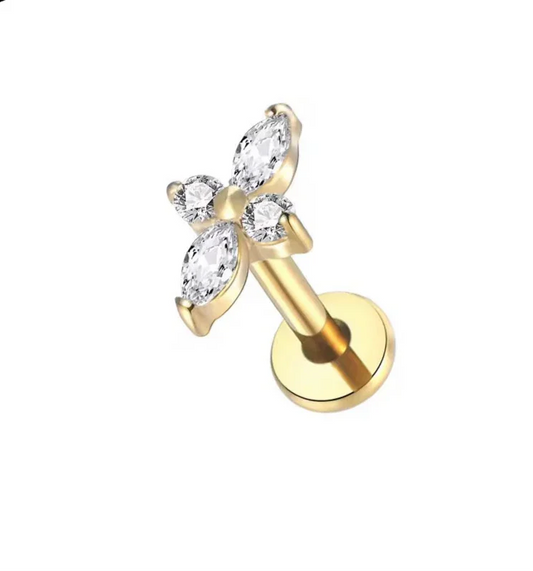 Lyra Flat Back Stud - SKYRYL
