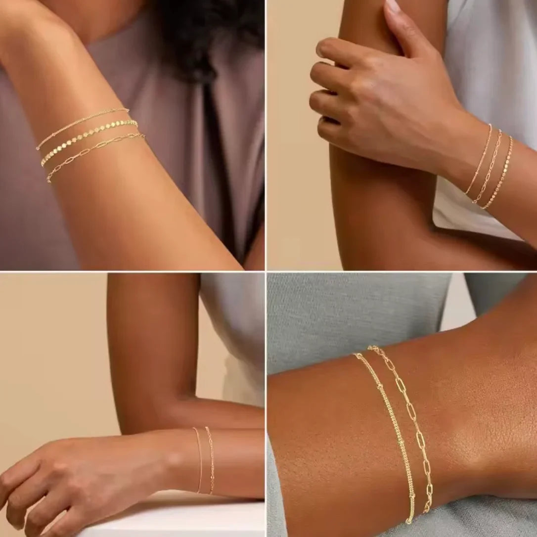 Golden Layers Bracelets - SKYRYL