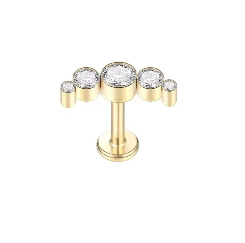 Quint Flat Back Stud - SKYRYL