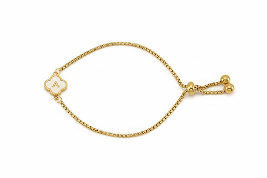 Alpha Clover Bracelet ( A-Z)