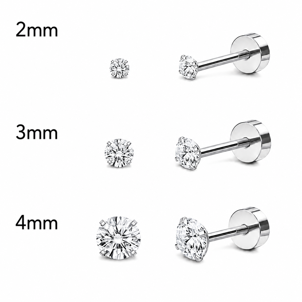 Nova Flat Back Studs
