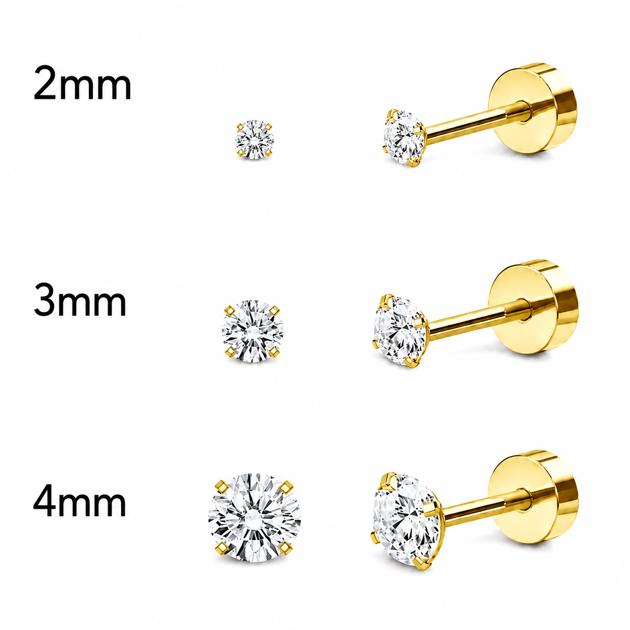 Nova Flat Back Studs