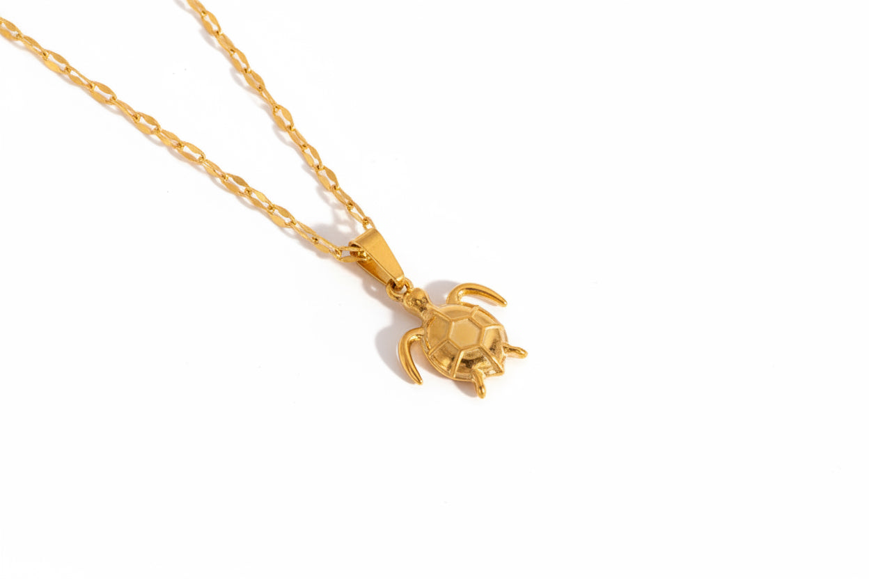 Golden Turtle Necklace