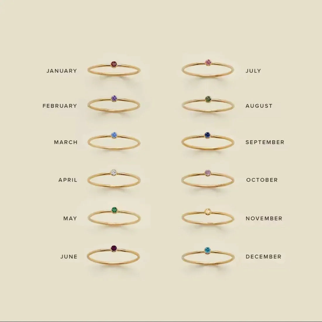 Soul Birthstone Ring - SKYRYL