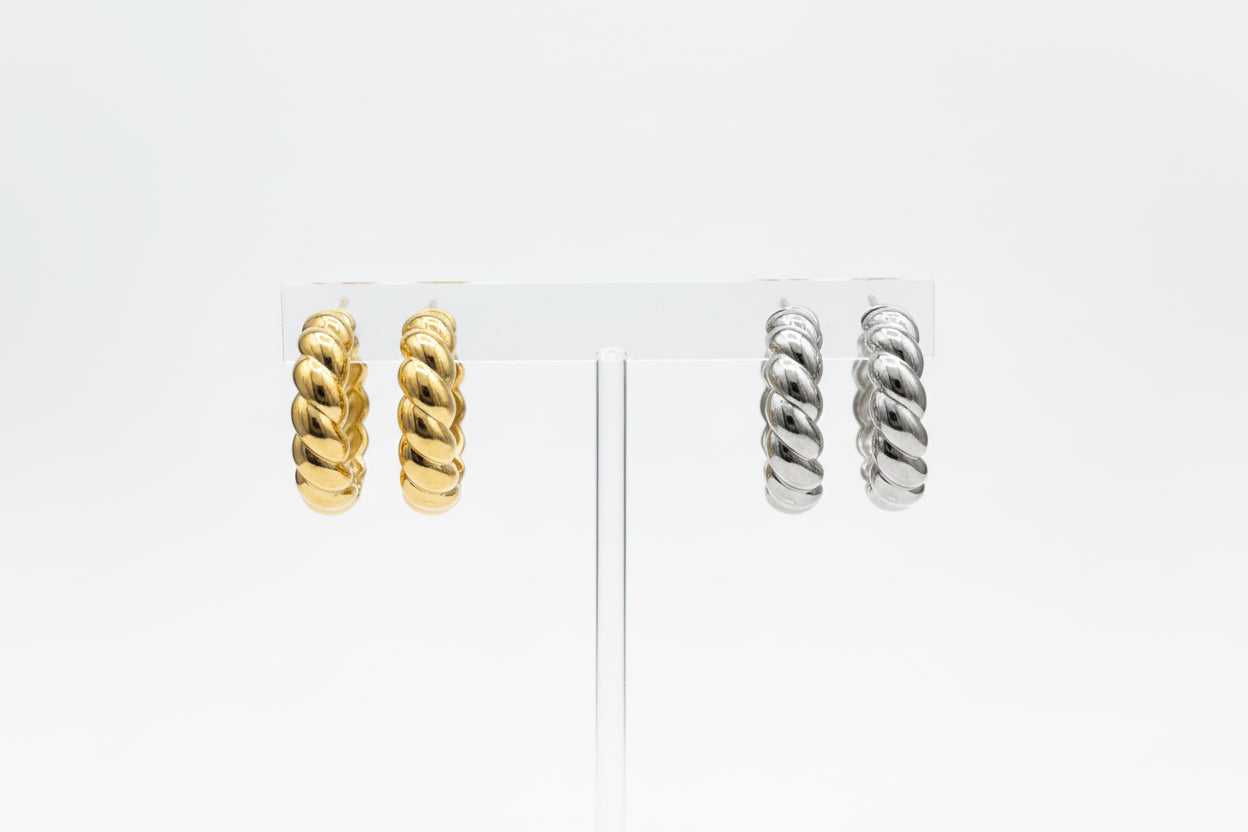 Spiral Glow Hoops