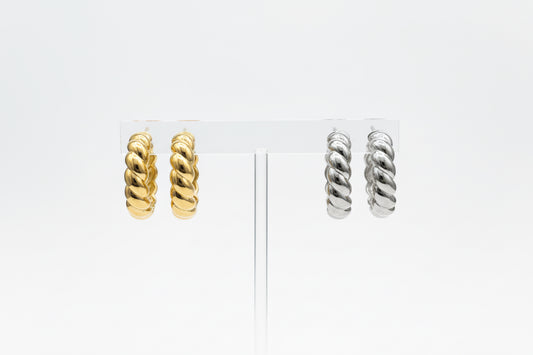 Spiral Glow Hoops