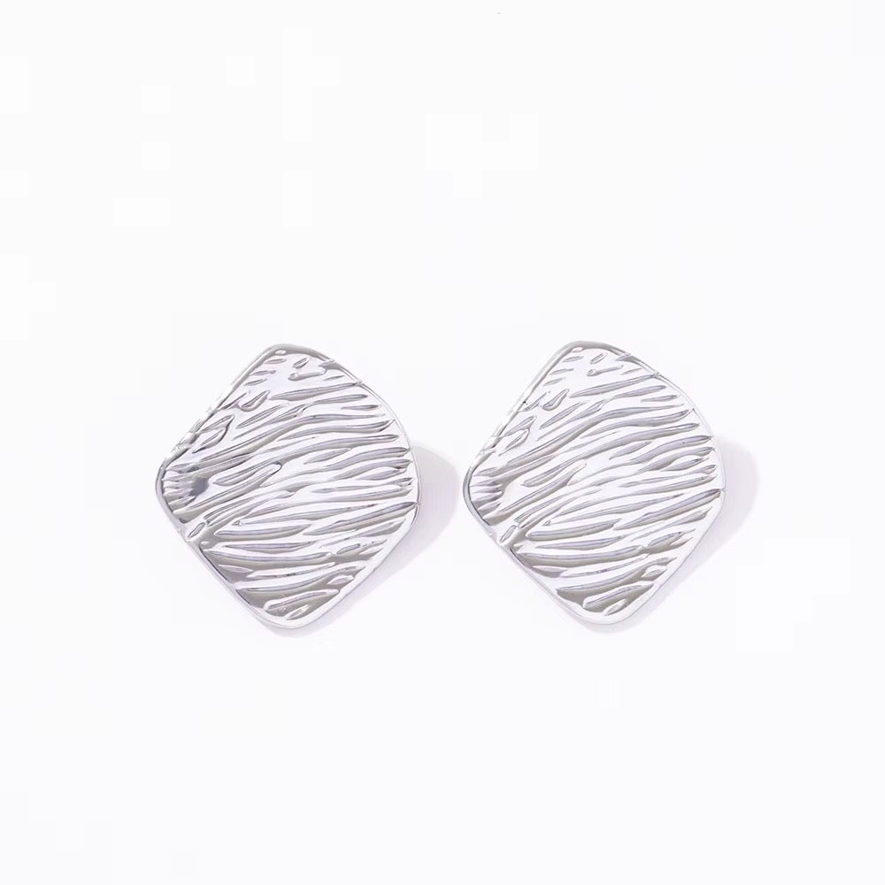 Ripple Square Studs