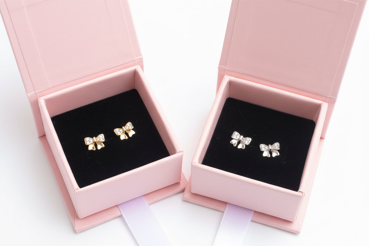 Mini Belle Bow Studs