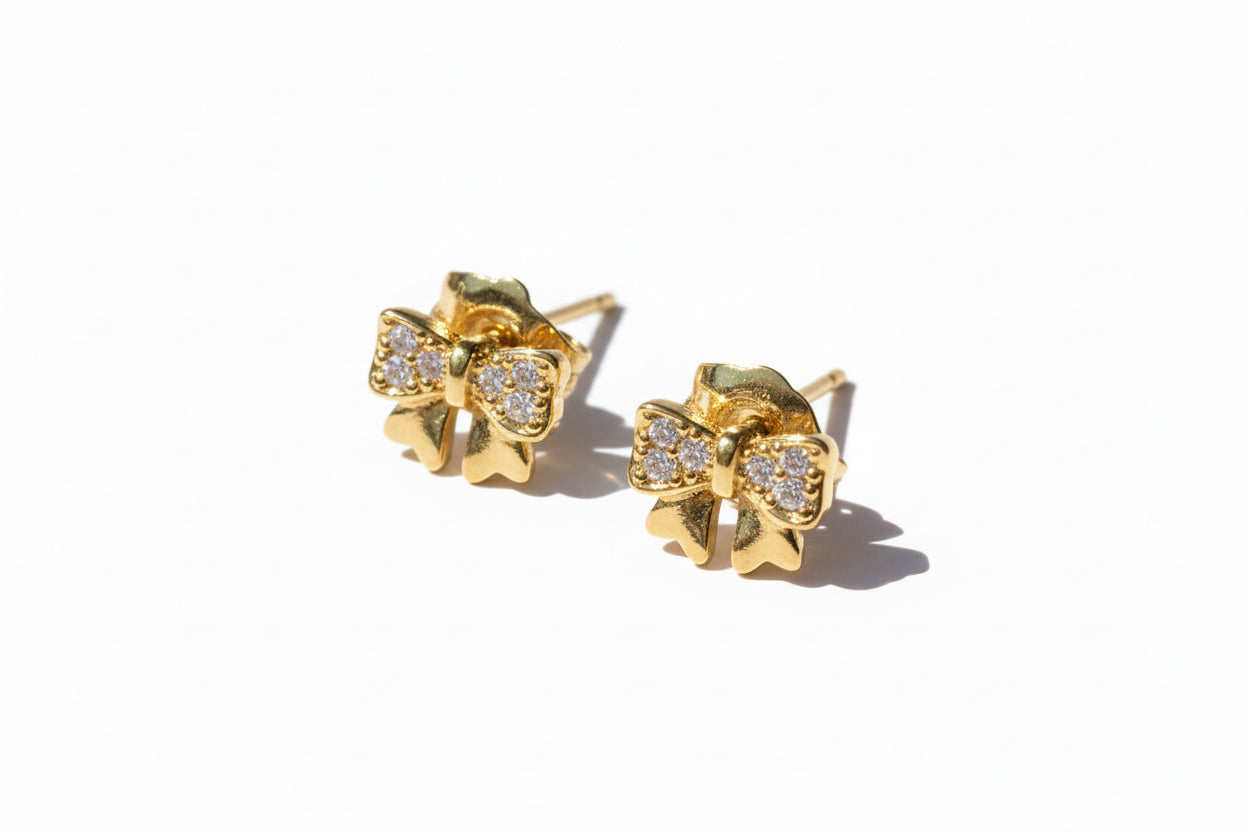 Mini Belle Bow Studs