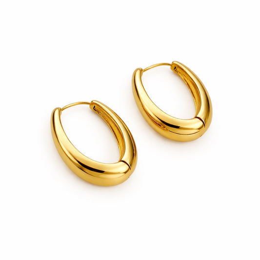 Silk Curve Hoops